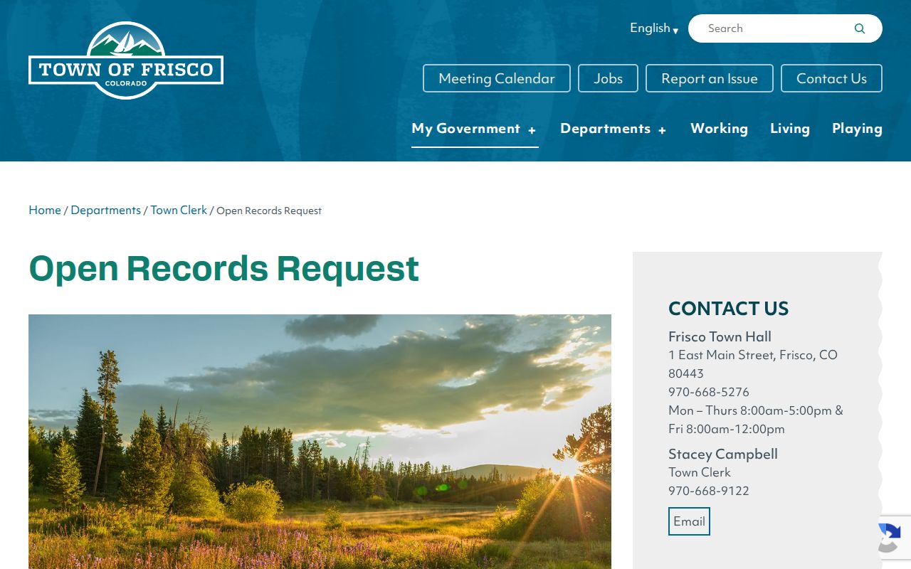 Frisco warrant records police request form distinction