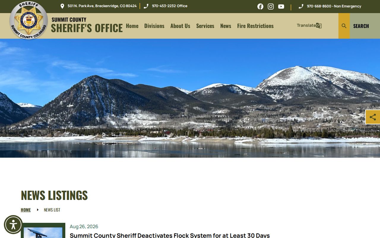 Summit County most wanted official Sheriff news index without a public roster